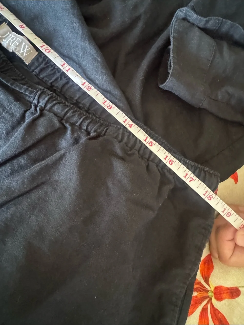 Women’s lounge! J.Crew Black Linen Casual Button-Down Shirt and drawstring pants